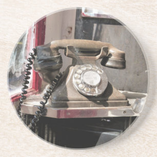 DESSOUS DE VERRE EN GRÈS TÉLÉPHONE