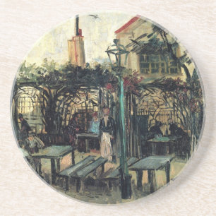 Dessous De Verre En Grès Terrasse d'un Café, Montmartre par Vincent van Gog