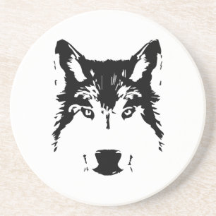 Dessous De Verre En Grès Tête de loup