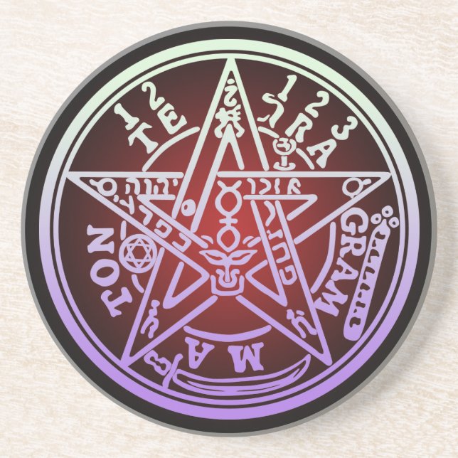 DESSOUS DE VERRE EN GRÈS TETRAGRAMMATON 03 (Devant)