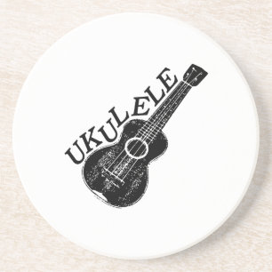Dessous De Verre En Grès Texte Et Image Ukulele