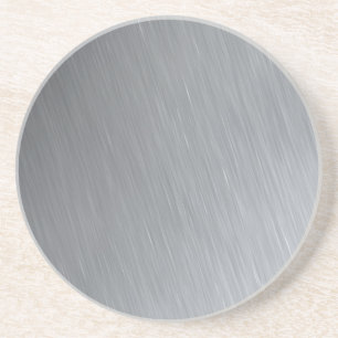 Dessous De Verre En Grès Texture d'acier inoxydable avec des points