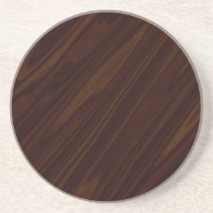 Dessous De Verre En Grès Texture en bois foncé