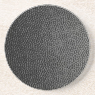 Dessous De Verre En Grès Texture en cuir noir