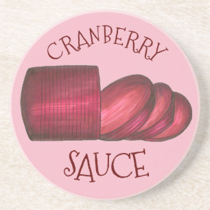 Dessous De Verre En Grès Thanksgiving Jellied Cranberry Sauce Food