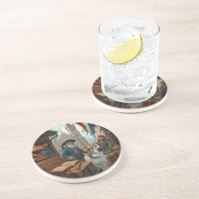 Dessous De Verre En Grès The Scholar’s Market (Côté)