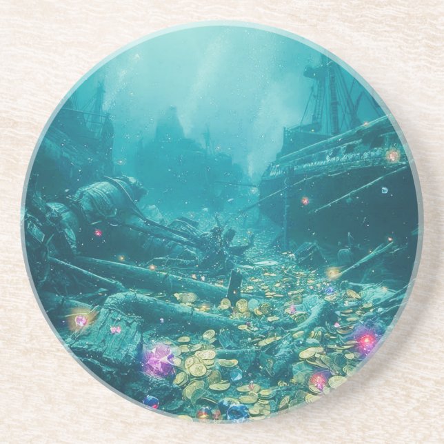 Dessous De Verre En Grès The Sunken Myth  (Devant)