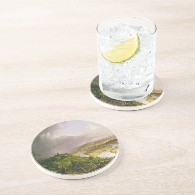 Dessous De Verre En Grès Thomas Cole The Oxbow The Connecticut River (Côté)