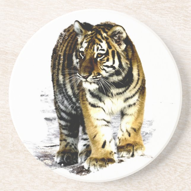 Dessous De Verre En Grès Tigre (Devant)