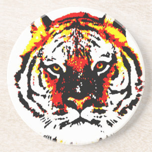 Dessous De Verre En Grès Tigre sauvage