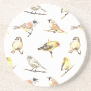 Dessous De Verre En Grès Tit birds motif