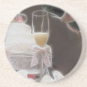 Dessous De Verre En Grès Toast mariage !