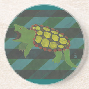 Dessous De Verre En Grès Tortue