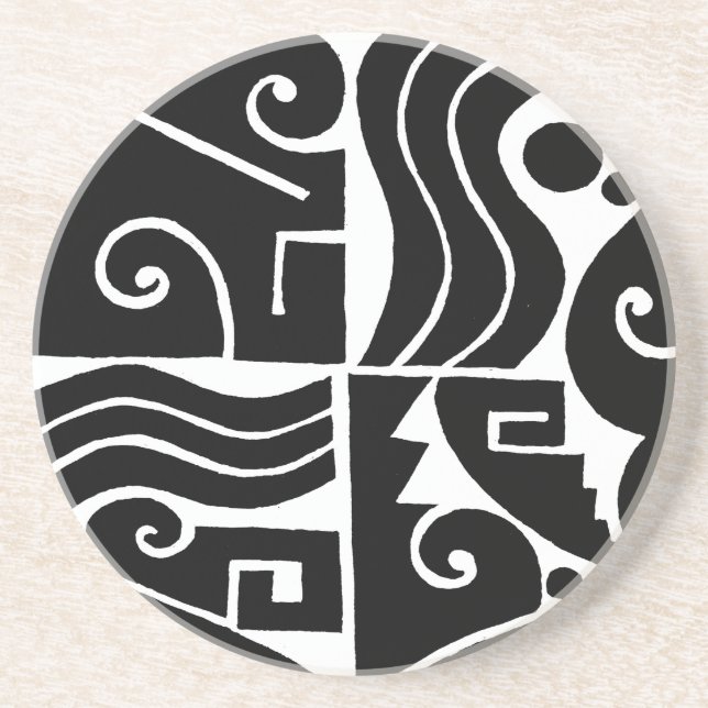 Dessous De Verre En Grès Tortuga du sud-ouest (Devant)