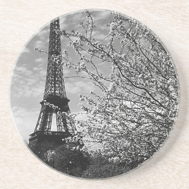 Dessous De Verre En Grès Tour vintage Paris Eiffel (Devant)