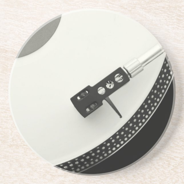 Dessous De Verre En Grès Tourne-disque d'aiguille de Tourne-disque (Devant)