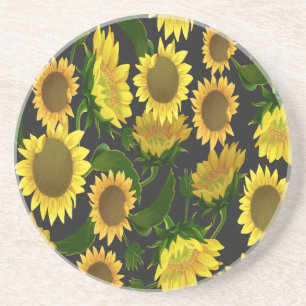 Dessous De Verre En Grès Tournesol