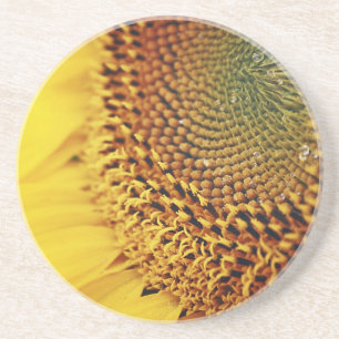 Dessous De Verre En Grès Tournesol frais et d'or