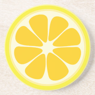 Dessous De Verre En Grès Tranche juteuse mignonne de fruit tropical de