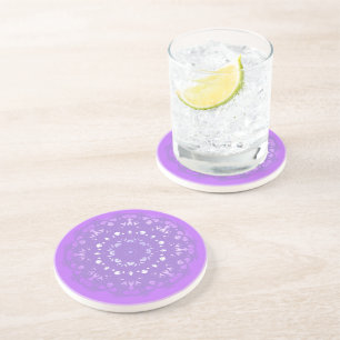 Dessous De Verre En Grès Transformation Violette