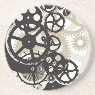 Dessous De Verre En Grès Travail de roues de dent