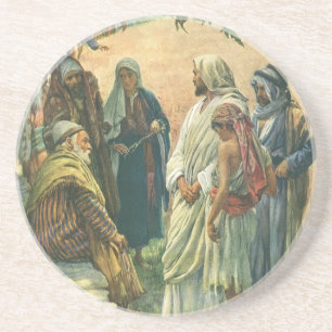 Dessous De Verre En Grès Travailler le jour du sabbat, Religion vintage