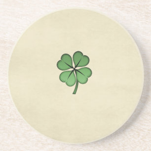 Dessous De Verre En Grès Trèfle irlandais chic Lucky
