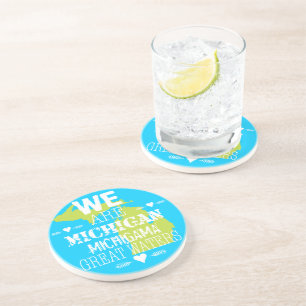Dessous De Verre En Grès Tribal Michigan Michigama Great Waters vers le nor