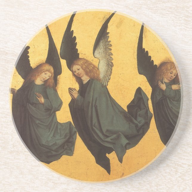 Dessous De Verre En Grès Trio des anges de la Renaissance par Maître du Hou (Devant)