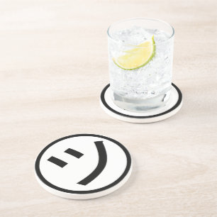 Dessous De Verre En Grès ㋡ Tsu Kana Katakana Smiling Emoji / Emoticon