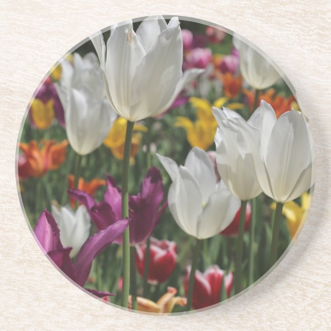 Dessous De Verre En Grès Tulipes (Devant)