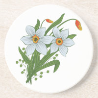 Tulipes et jonquilles fleurs