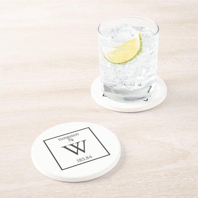 Dessous De Verre En Grès Tungstène (Côté)