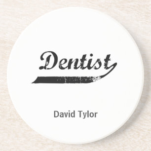 Dessous De Verre En Grès Typographie dentiste