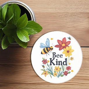 Dessous De Verre En Grès Typographie Motivation des abeilles grès