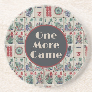 Dessous De Verre En Grès Un autre Motif de jeu Mahjong