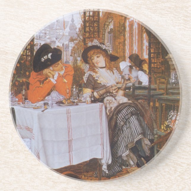 Dessous De Verre En Grès Un Déjeuner par James Tissot (Devant)
