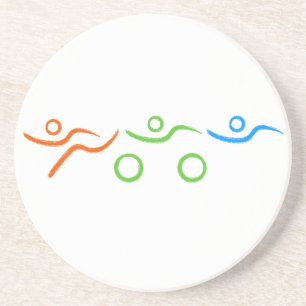 Dessous De Verre En Grès Un grand cadeau de Triathlon pour votre ami ou fam