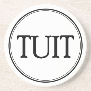 Dessous De Verre En Grès Un Tuit rond