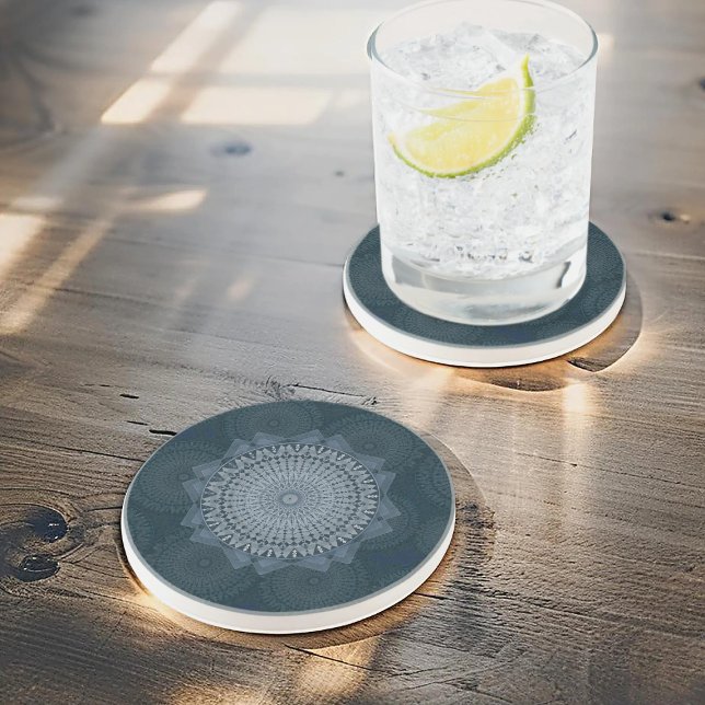 Dessous De Verre En Grès Une initiation du cercle bleu de masse (Créateur téléchargé)