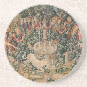 Dessous De Verre En Grès Unicorn est trouvé, Tapisserie médiévale