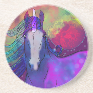Dessous De Verre En Grès Unicorne cosmique 5