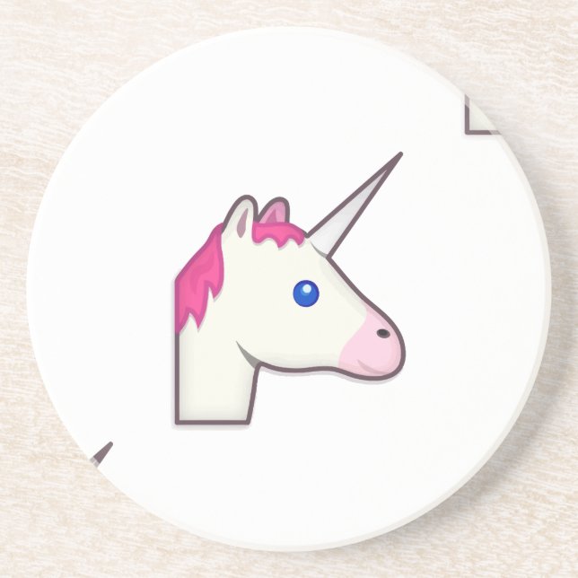 Dessous De Verre En Grès unicorne emoji (Devant)