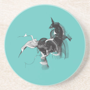 Dessous De Verre En Grès Unicorne numérique