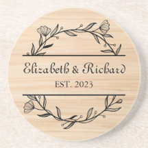 Unique Rustique Rustique Personnalisé Couple Maria