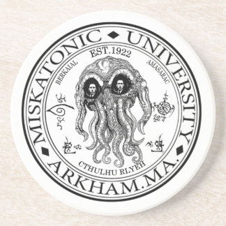 Dessous De Verre En Grès Université CTHULHU HP LOVECRAFT de Miskatonic