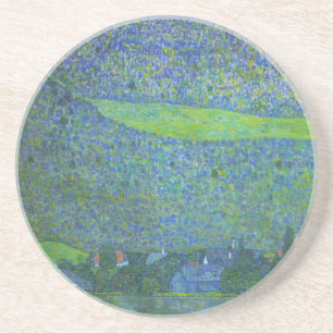 Dessous De Verre En Grès Unterach à Attersee par Klimt, Art Nouveau Vintage
