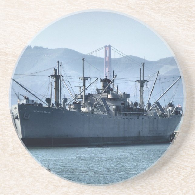 Dessous De Verre En Grès USS Jérémie O'Brien (Devant)