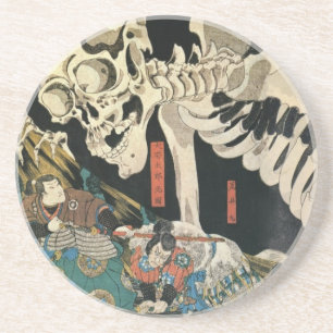 Dessous De Verre En Grès Utagawa Kuniyoshi