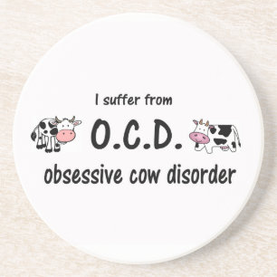 Dessous De Verre En Grès Vache OCD